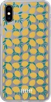 6F hoesje - geschikt voor iPhone X -  Transparant TPU Case - Lemons #ffffff