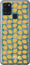 6F hoesje - geschikt voor Samsung Galaxy A21s -  Transparant TPU Case - Lemons #ffffff