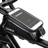 Donrox Ride F500 Fietstas - Telefoonhouder Fiets - Waterdicht -  Carbon Zwart