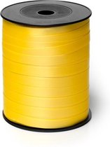 Sierlint / cadeaulint / verpakkingslint / krullint geel 10mm x 250 meter (per spoel)