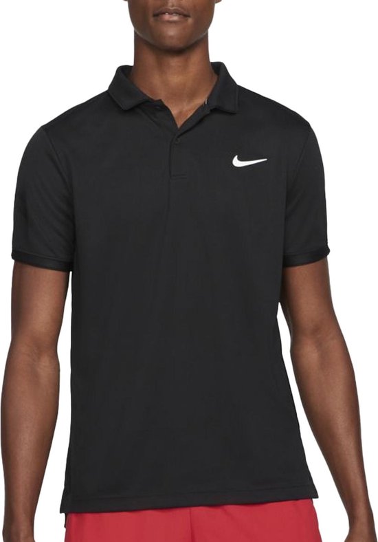 Nike - Court Dry Victory Polo - Zwart Tennisshirt - Zwart