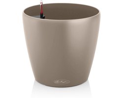 LECHUZA CLASSICO Color 18 - Plantenbak - met bewateringssysteem - ALL-IN-ONE set met LECHUZA-PON - zandbruin