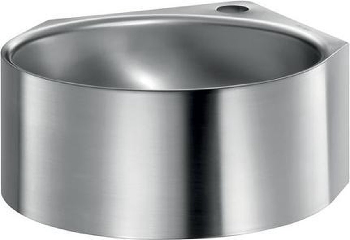 MINIMAL wastafel kraangat Ø35 midden z. overloop RVS 304 mat