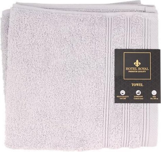 DONZA - Hotel Serviette - Serviette de bain gris 50 x 100 cm - super doux en coton peigné / 550 GSM lourd qualité Serviette de bain - serviette Hotel - serviette de bain - serviette de bain - super soft - Serviettes - serviette de bain