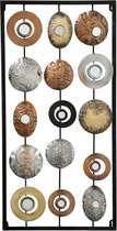 Colorido-deco Muurdecoratie 3D - Messing - Zilver/Geel - 60x30cm