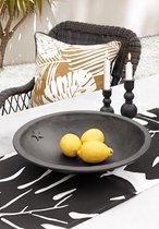 MONZTERRA tafelloper – Katoen – Zwart & Wit