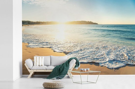 Behang - Fotobehang Zonsopkomst boven het strand van Bondi Beach - Breedte  600 cm x... | bol.com