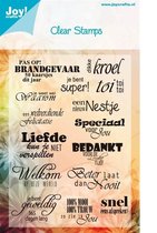 Joy! crafts - Noor! Design - Clearstamp - Diverse teksten (NL) - 6410/0013