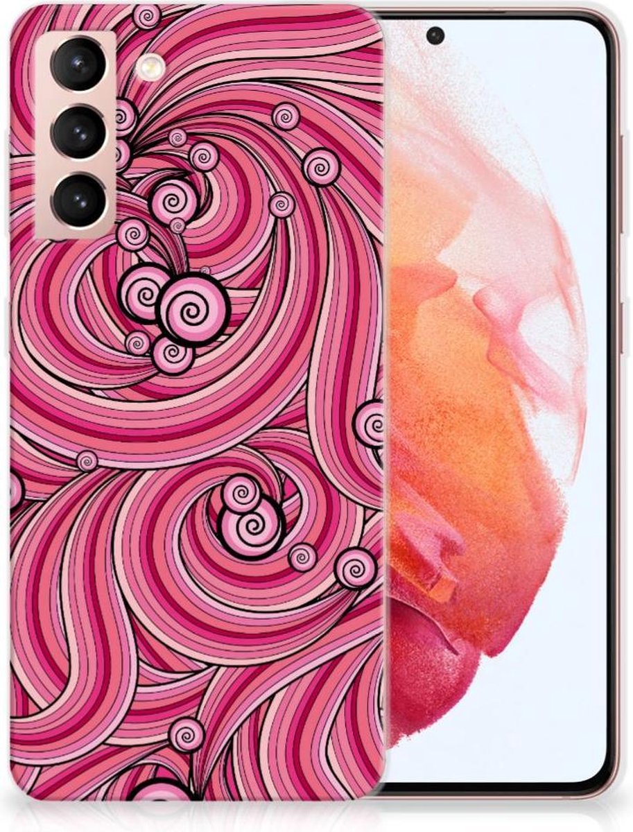 Samsung Galaxy S21 Hoesje maken Swirl Pink