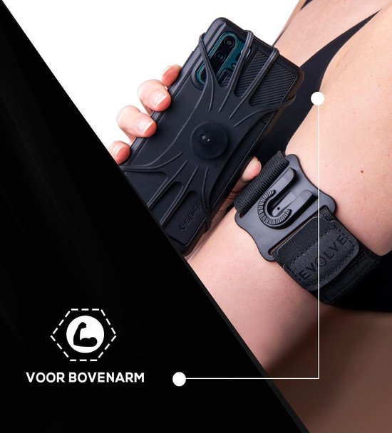Mobiele telefoon om te hardlopen, sporttas voor de arm, waterdichte armtas met ritssluiting, verstelbare riem voor wandelen, hardlopen, lopen