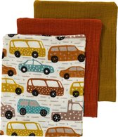 Cottonbaby washandjes Cars Cottonsoft per set van 3