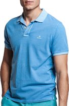 Gant Gant Sunfaded Pique Rugger Poloshirt - Mannen - blauw