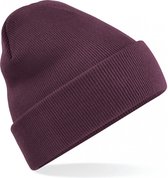 chapeau d'hiver prune| bonnet tricoté classique en 30 couleurs différentes| tricot à deux couches