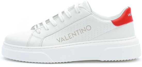 personeel dam Pardon Valentino Shoes Dames Sneakers - Wit/Rood - Maat 39 | bol.com