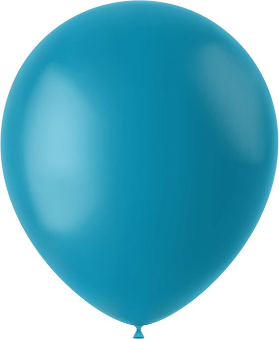 Turquoise Ballonnen Calm Turquoise 33cm 50st
