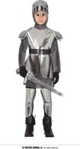 Fiestas Guirca - Kostuum Silver Knight (5-6 jaar) - Carnavalskleding - Carnaval - carnavalskleding jongens - verkleedkleding kinderen