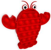 Fidget pop it - Kreeft - Lobster - Fidgets - Fidget toys - Tik Tok - Rood