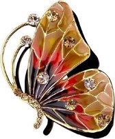 Vlinder Broche goud-kleur