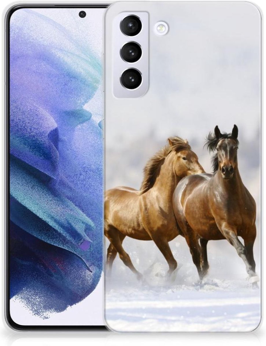 Samsung Galaxy S21 Plus TPU Hoesje Paarden