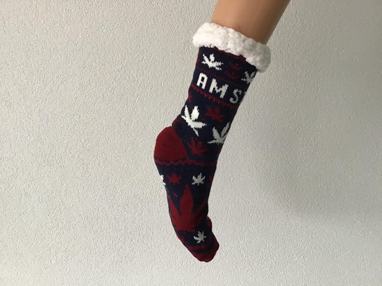 Huissokken Anti Slip zool- Anti-Slip Winter sokken- Thermo sokken -  Kleur... | bol.