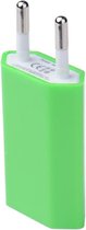 Universal USB adapter - USB stekker - USB lader - Blokje - Universeel - Groen