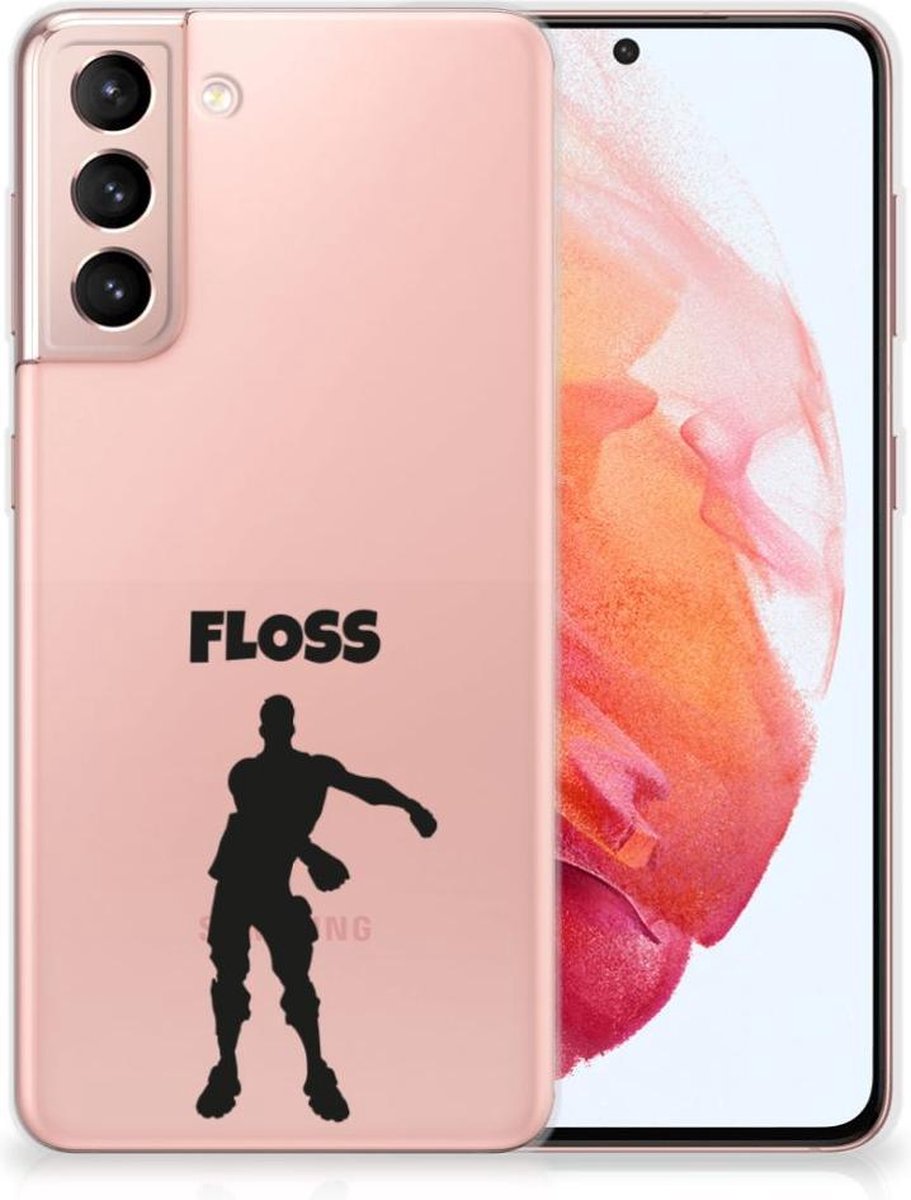 Samsung Galaxy S21 Telefoonhoesje met Naam Floss