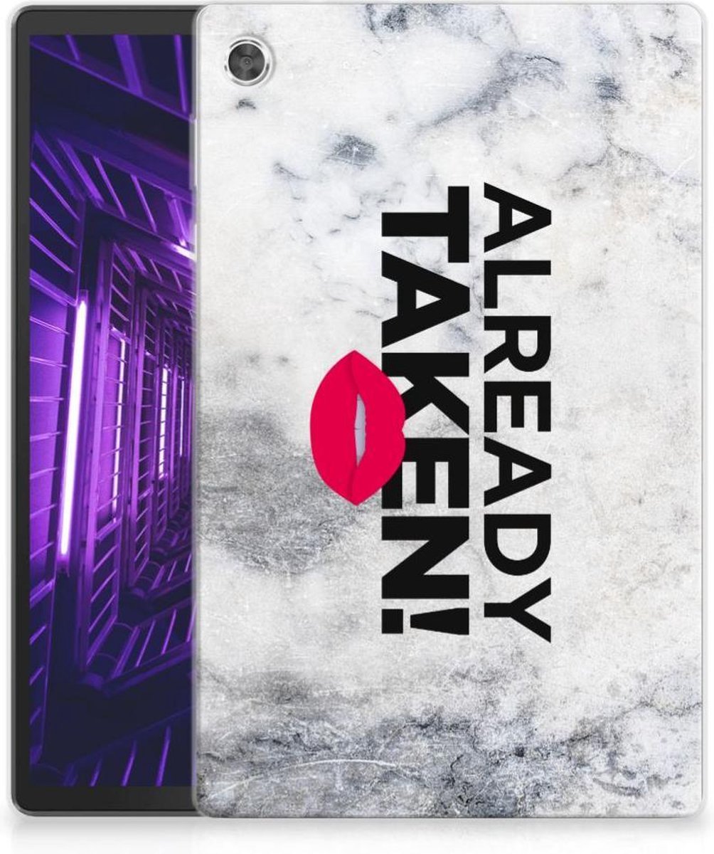Lenovo Tab M10 Plus Back cover met naam Already Taken White