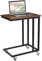 Mobiele laptoptafel met wielen 50x35x61cm