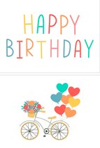 Fabrique a la Carte Wenskaarten Verjaardaskaart set 14 stuks - Happy Birthday