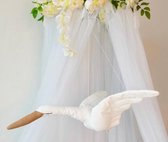 Witte zwaan decoratie voor kinderkamer
