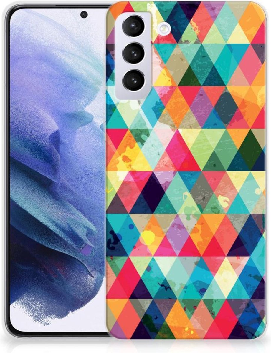 TPU Hoesje voor Samsung Galaxy S21 Plus TPU bumper Geruit