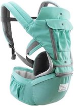 Aiebao Porte- Bébé ventre/dos porte-bébé avec siège souple - Vert menthe