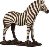 J-Line Zebra Poly Wit/Zwart Large