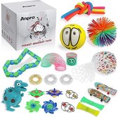 fidget toys pakket - Anpro Antistressspeelgoed, stress-reducerend en angstverlaging, therapie peelgoed voor kinderen en volwassenen met ADD en ADHD, 24 stuks