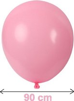 Reuze Ballon - ROZE - Maximaal 90 CM Diameter - Grote Ballon - XXL - Mega Ballon - Feest