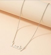 Lucky ketting | zilver gekleurd