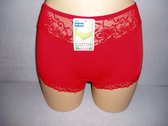 Dames boxershorts 3 pack Fine woman katoen effen rood XXL