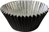PME Cake - Baking Cups - Cupcake Cases - Zwart - Aluminium Folie binnenzijde - 30 stuks