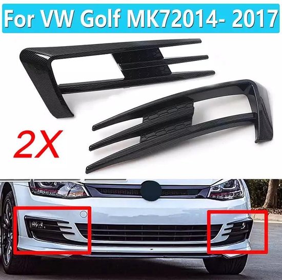 Nieuwe betekenis voelen klein 2 Stuks Golf 7 Mistlicht Wenkbrauw | Golf Gti | Volkswagen | Car Products |  Car... | bol.com
