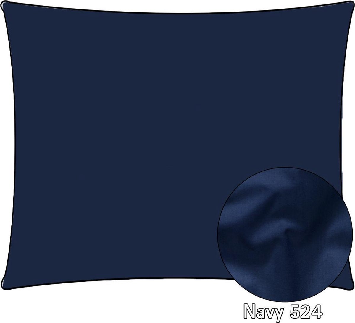 Dommelin Kussensloop Katoen Percal 200 counts Navy 60x70 (2 stuks)
