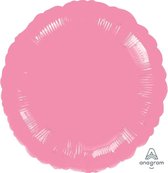 Ballon basic rond roze, 40 cm Kindercrea