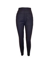 Dames legging krijt streep donker blauw L/XL
