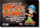 Minikaart grafity well done - Bijbel - Christelijk - Majestic Ally - 5 stuks