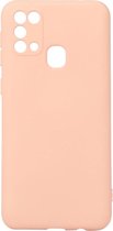 Shop4 Samsung Galaxy M31 - Coque arrière souple Rose clair mat