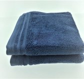 Set van twee zachte handdoeken Deep Sea Blue blauw