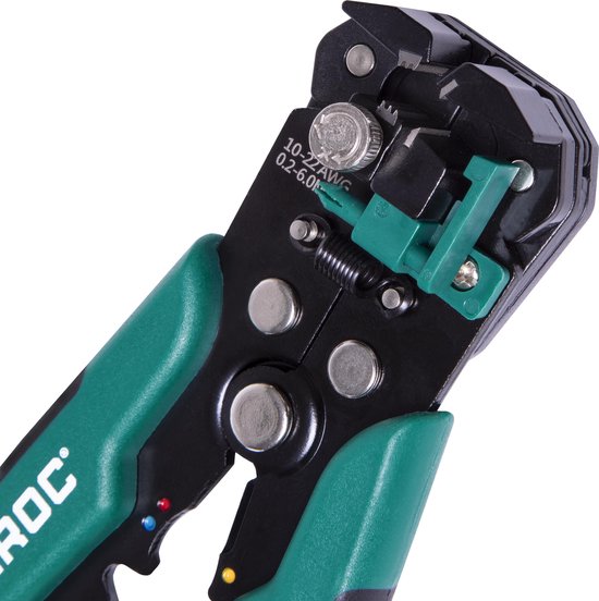 Pince à dénuder automatique VONROC Professional - VONROC à sertir et isolant - Avec jeu d'accessoires de 270 pièces
