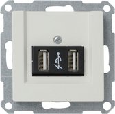 Schneider Electric System-M USB module 2-voudig Wit