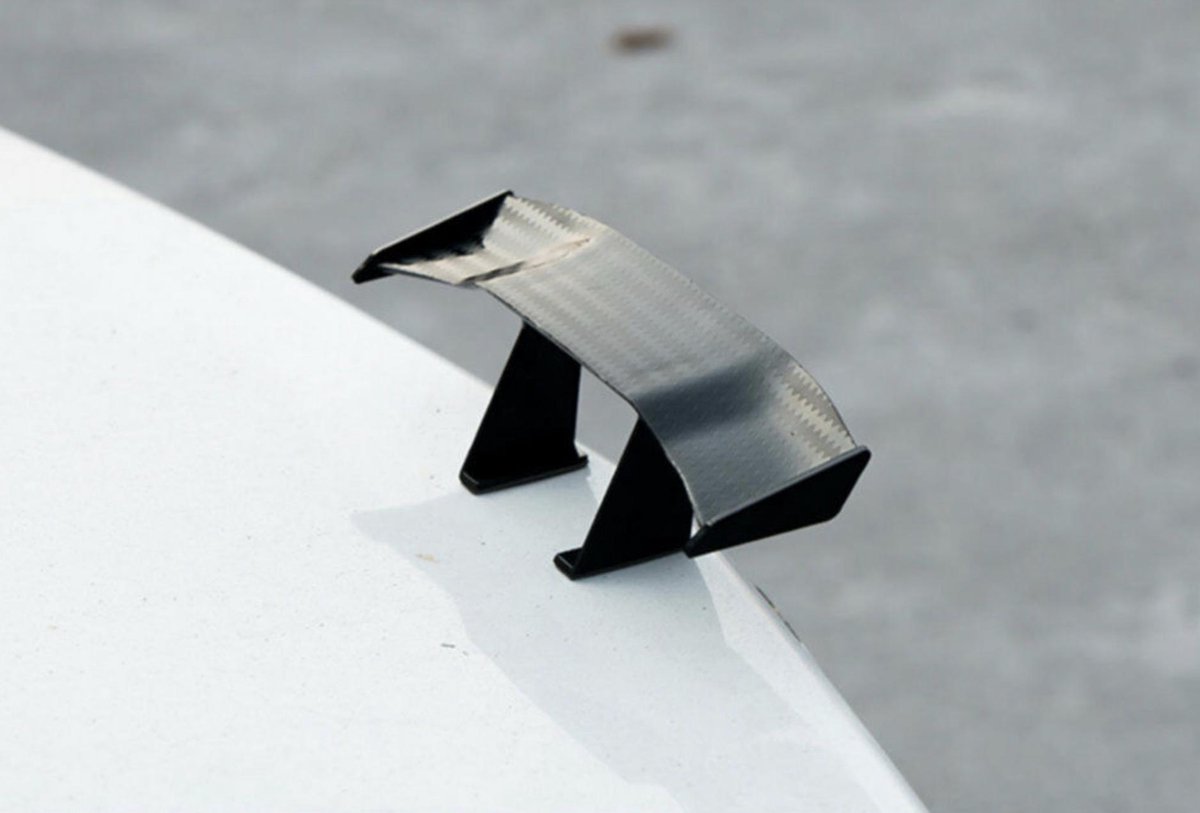 Mini spoiler - Car kit - Carbon fiber look