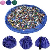 Goods and Gadgets - Speelmat- en Opbergzak Blauw -  150 cm