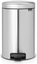 Brabantia NewIcon Prullenbak - 12 liter - Matt Steel Fingerprint Proof